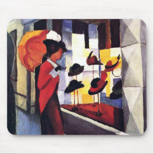 Mousepad A loja de chapéus de August Macke