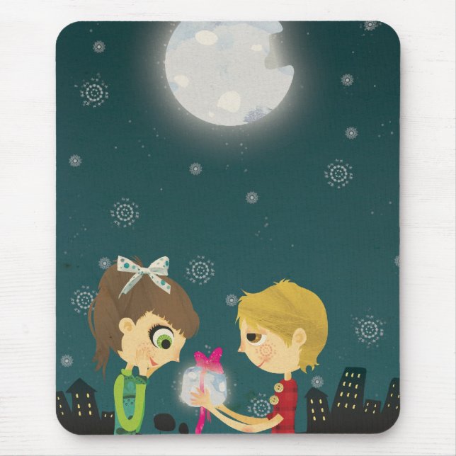 Mousepad À lua e à parte traseira (Frente)