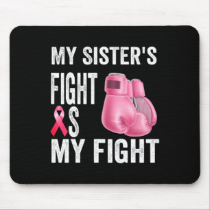 Mousepad A Luta da Irmã é a minha Consciência do Cancer da