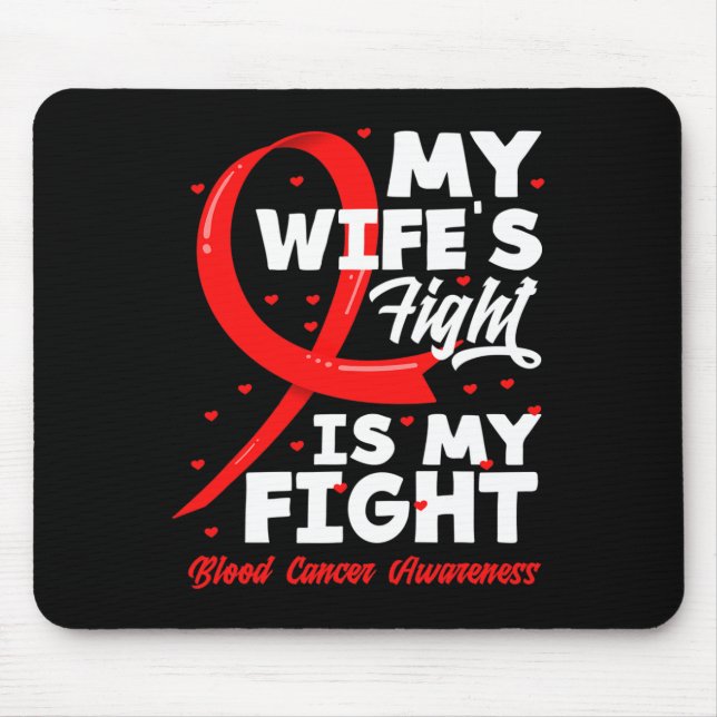 Mousepad A Luta da Minha Esposa é a Minha Luta Contra a Con (Frente)