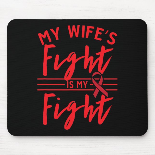 Mousepad A Luta da Minha Esposa É Minha Luta Conscientizaçã (Frente)