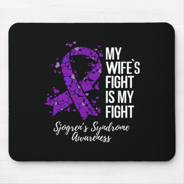 Mousepad A Luta Da Minha Esposa É Minha Luta Conscientizaçã (Frente)