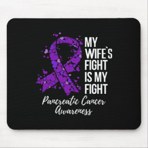 Mousepad A Luta da Minha Esposa é o meu Câncer de pâncreas