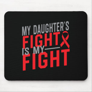 Mousepad A Luta da Minha Filha é a Minha Luta Contra o Canc