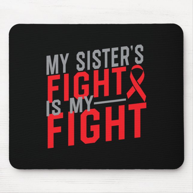 Mousepad A Luta Da Minha Irmã É Minha Luta Conscientização  (Frente)