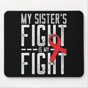 Mousepad A Luta da Minha Irmã É Minha Luta Conscientização 