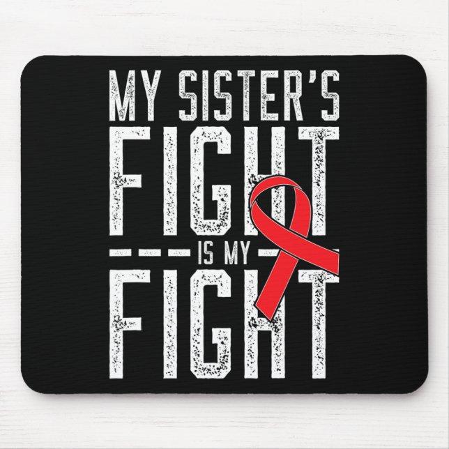 Mousepad A Luta da Minha Irmã É Minha Luta Conscientização  (Frente)