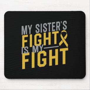 Mousepad A Luta da Minha Irmã é o meu Cancer da Infância Aw