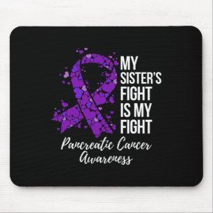 Mousepad A luta da minha irmã é o meu Câncer de pâncreas de