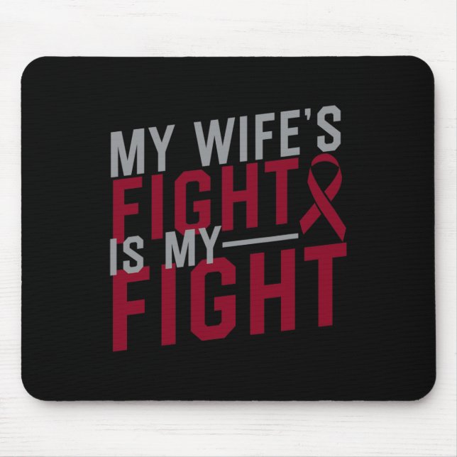 Mousepad A luta da minha mulher é a minha luta contra a ane (Frente)