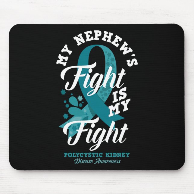 Mousepad A Luta De Sobrinho É A Minha Luta Contra A Doença  (Frente)