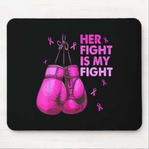 Mousepad A Luta Dela É A Minha Luta Com As Luvas De Boxim C
