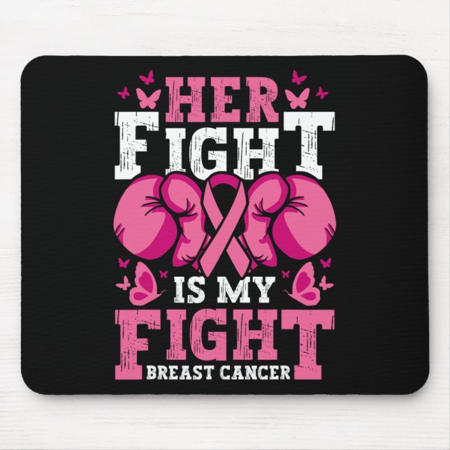 Mousepad A Luta Dela É A Minha Luta Com As Luvas De Boxim C (Frente)