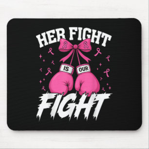 Mousepad A Luta Dela É A Nossa Consciência Do Cancer Da Mam