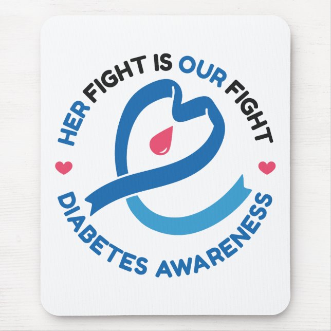 Mousepad A Luta Dela É Nossa Luta – Conscientização sobre D (Frente)