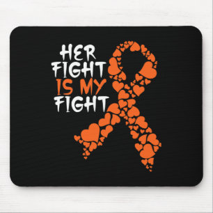 Mousepad A Luta Dela É O Meu Apoio a leucemia De Sensibiliz