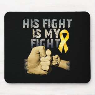 Mousepad A luta dele é a minha luta Conscientização do Cânc
