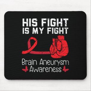 Mousepad A Luta Dele É A Minha Luta Contra O Aneurismo Da C
