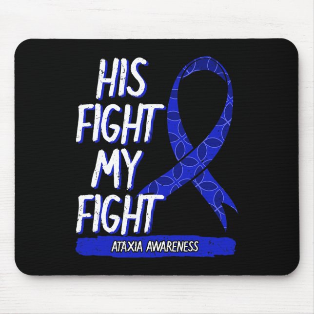 Mousepad A luta dele é a minha luta Distúrbio de movimento  (Frente)