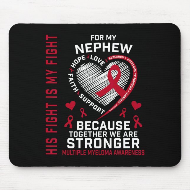 Mousepad A luta dele é a minha luta Sobrinho Conscientizaçã (Frente)