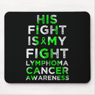 Mousepad A Luta Dele É Minha Luta Conscientização do Câncer