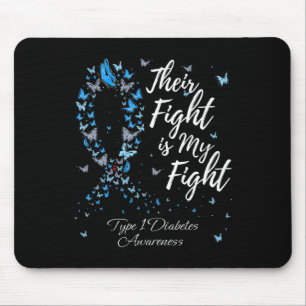 Mousepad A Luta Deles É A Minha Luta Contra O Diabetes Do T