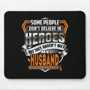 Mousepad A Luta do Marido é a Minha Consciência da Leucemia