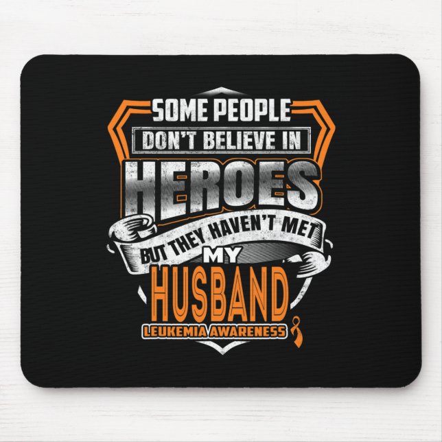 Mousepad A Luta do Marido é a Minha Consciência da Leucemia (Frente)