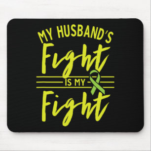 Mousepad A Luta do Marido é a minha Luta Contra a Doença Re