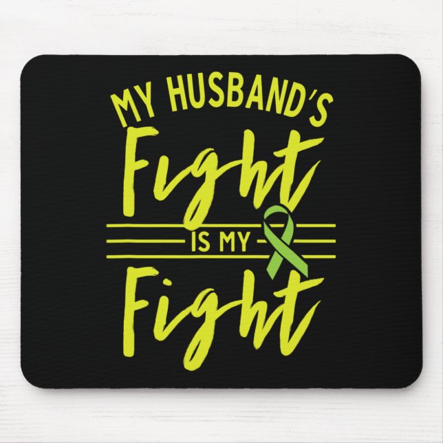 Mousepad A Luta do Marido é a minha Luta Contra a Doença Re (Frente)