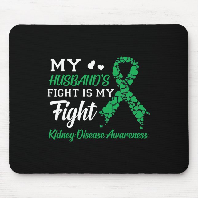 Mousepad A Luta do Marido é a minha Luta Contra a Doença Re (Frente)