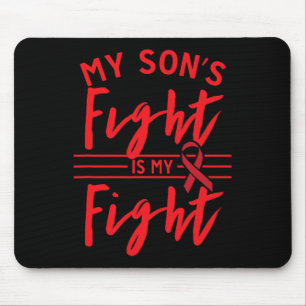 Mousepad A Luta do Meu Filho é a Minha Consciência do Cance