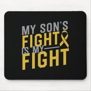 Mousepad A Luta do Meu Filho é o meu Cancer de Luta pela In