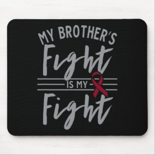 Mousepad A Luta do Meu Irmão é a Anemia das Células Falcifo