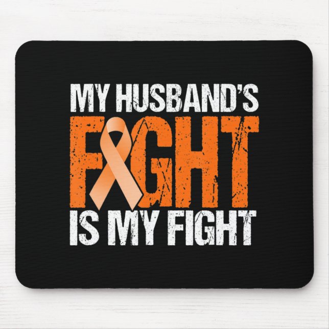 Mousepad A Luta do Meu Marido é a Minha Consciência da Leuc (Frente)
