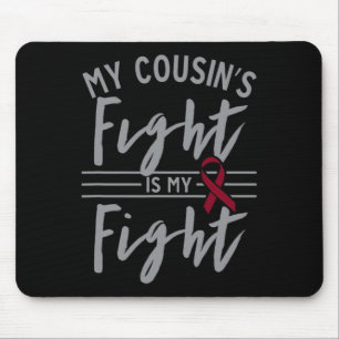 Mousepad A Luta do meu primo é a Anemia das Células Falcifo