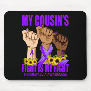 Mousepad A Luta do meu primo é a minha Luta contra a Fibrom