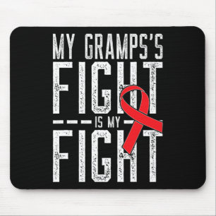 Mousepad A Luta do Meu Vovô é a Minha Luta Contra o Cancer