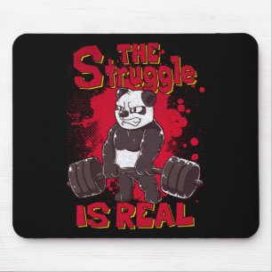 Mousepad A Luta É A Malhação De Camisas De Panda De Verdade