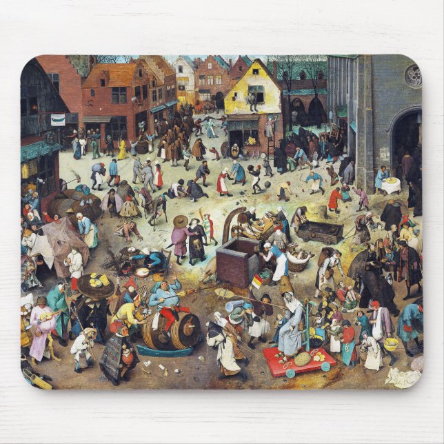 Mousepad A luta entre o Carnaval e a Quaresma, Bruegel (Frente)
