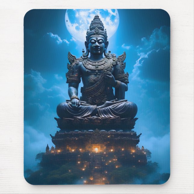 Mousepad A Luz da Lua Cheia do Buda (Frente)