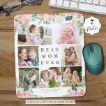 Mousepad A MÃE MELHOR DA Colagem de Fotos Floral JÁ Persona<br><div class="desc">Crie um teclado de mouse de memória de foto de manutenção com uma colagem de 7 de suas fotos favoritas destacadas com flores cor-de-água, cor-de-rosa e rosa, em um fundo branco e mutável. O título simples e clássico MÃE MELHOR NUNCA pode ser mudado e você pode adicionar uma mensagem pessoal...</div>