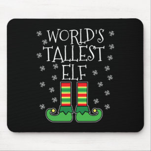 Mousepad A mais alta família de Elf Matching Christma