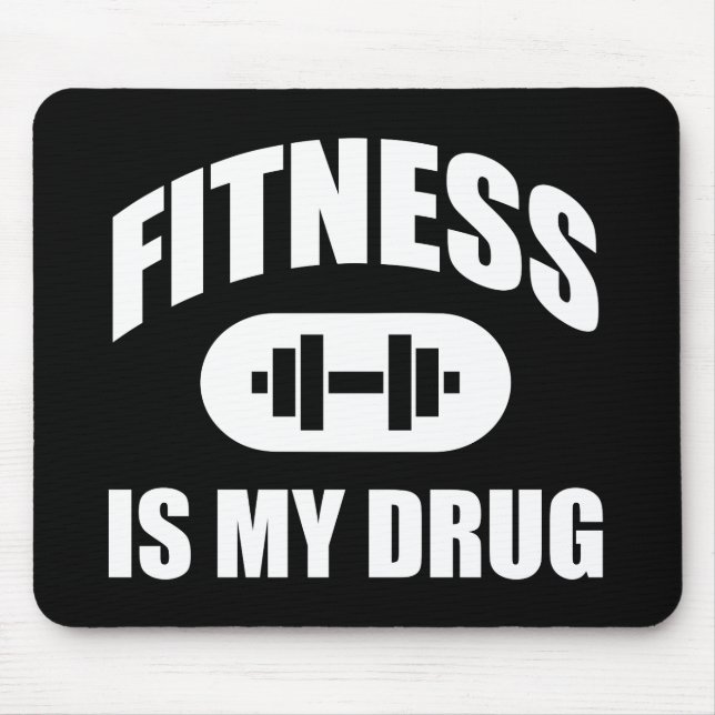 Mousepad A malhação É A Minha Droga - Motivação De Workout  (Frente)