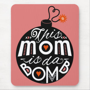 Mousepad A mamã a Dinamarca do dia das mães bombardeia a