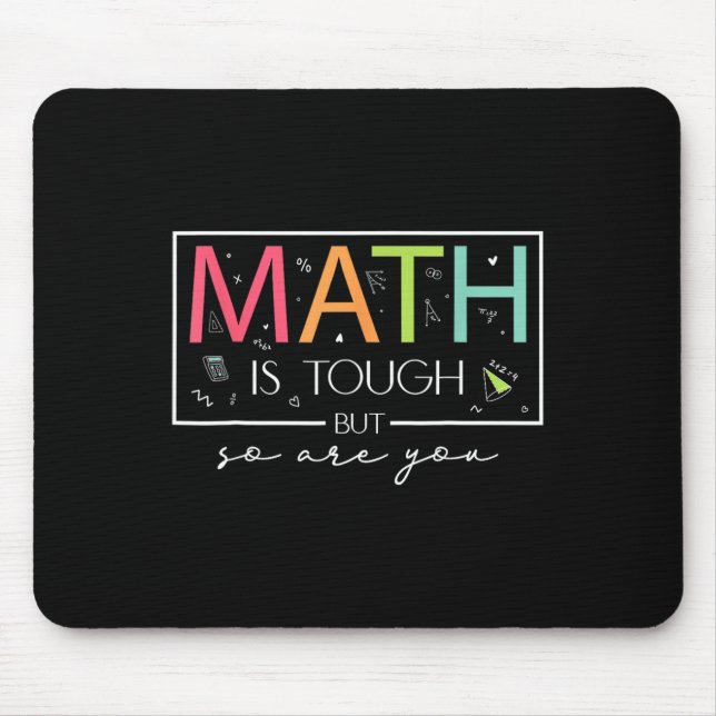 Mousepad A Matemática É Difícil Mas Você É Dura De Volta à  (Frente)