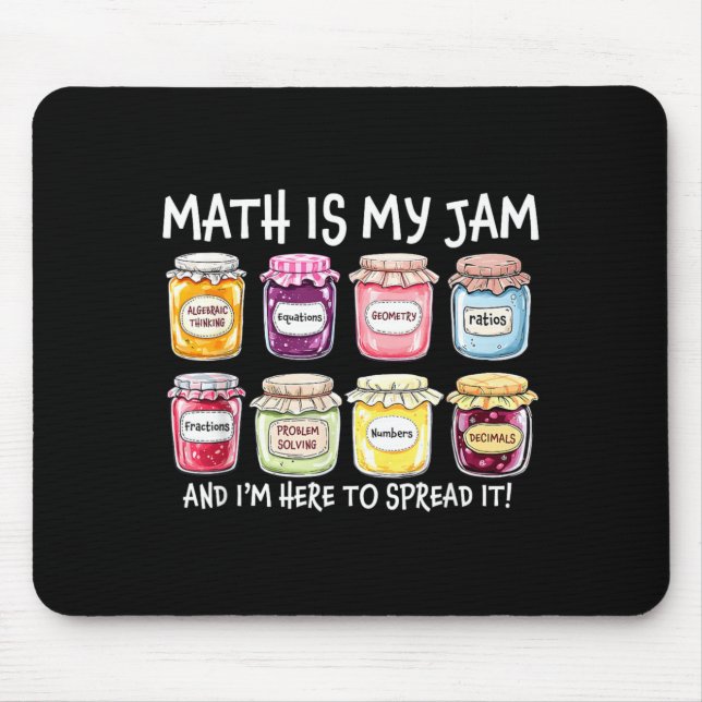 Mousepad A matemática é uma delícia e está aqui para espalh (Frente)