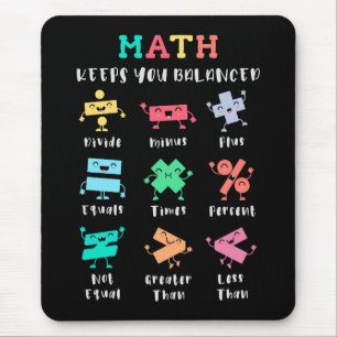 Mousepad A matemática mantém você equilibrado