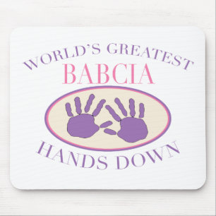 Mousepad A Melhor Babcia Mãos Para Baixo