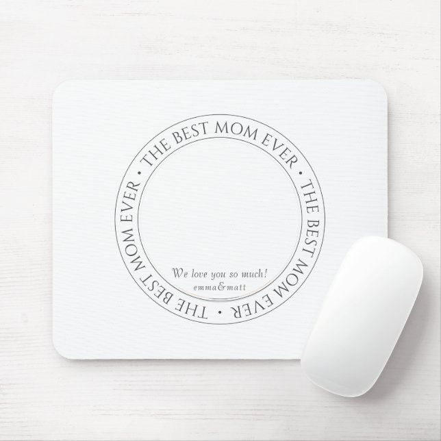 Mousepad A melhor mãe já moderna foto clássica (Com mouse)